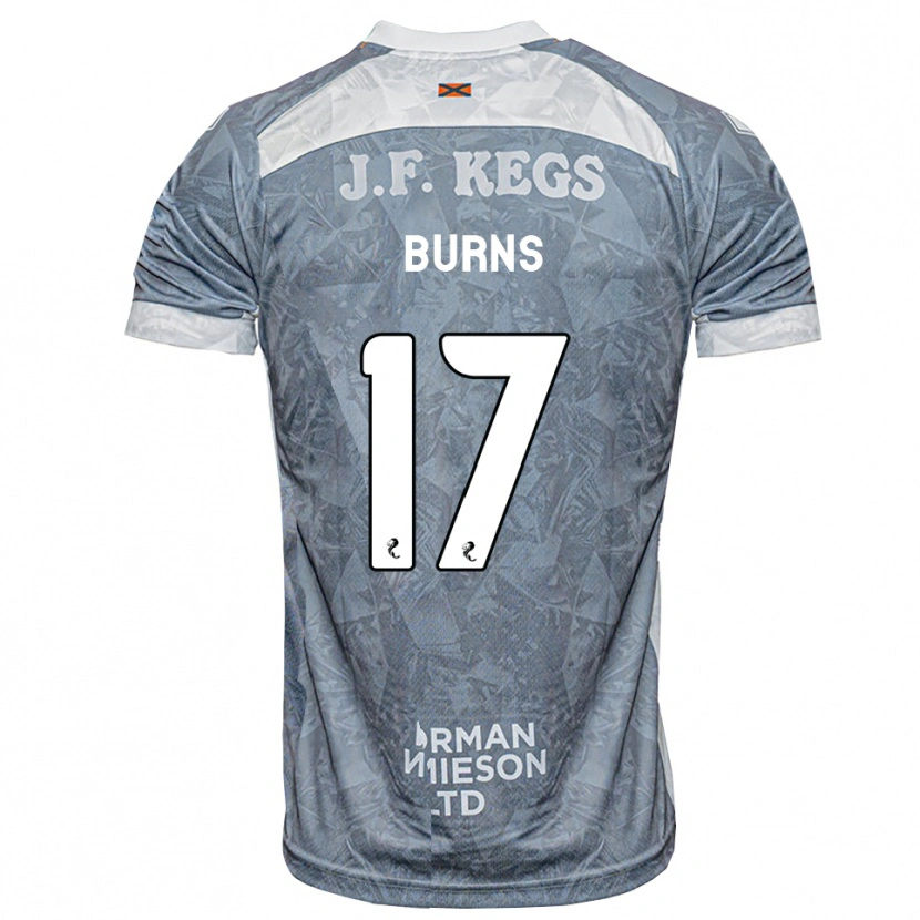 Danxen Mujer Camiseta Megan Burns #17 Gris Pizarra Claro 2ª Equipación 2026/27 La Camisa
