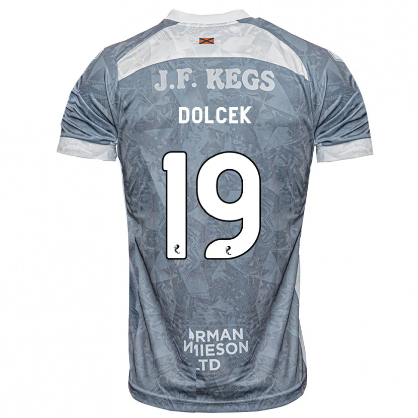 Danxen Mujer Camiseta Ivan Dolcek #19 Gris Pizarra Claro 2ª Equipación 2026/27 La Camisa