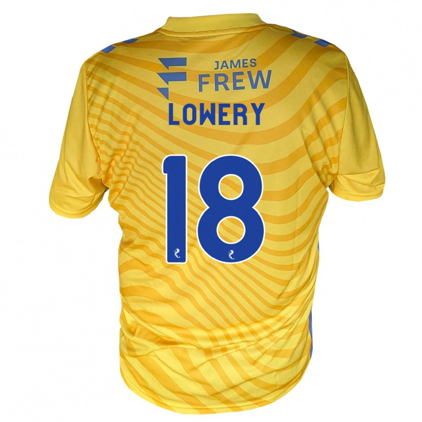 Danxen Mujer Camiseta Tom Lowery #18 Azul Real Amarillo 2ª Equipación 2026/27 La Camisa