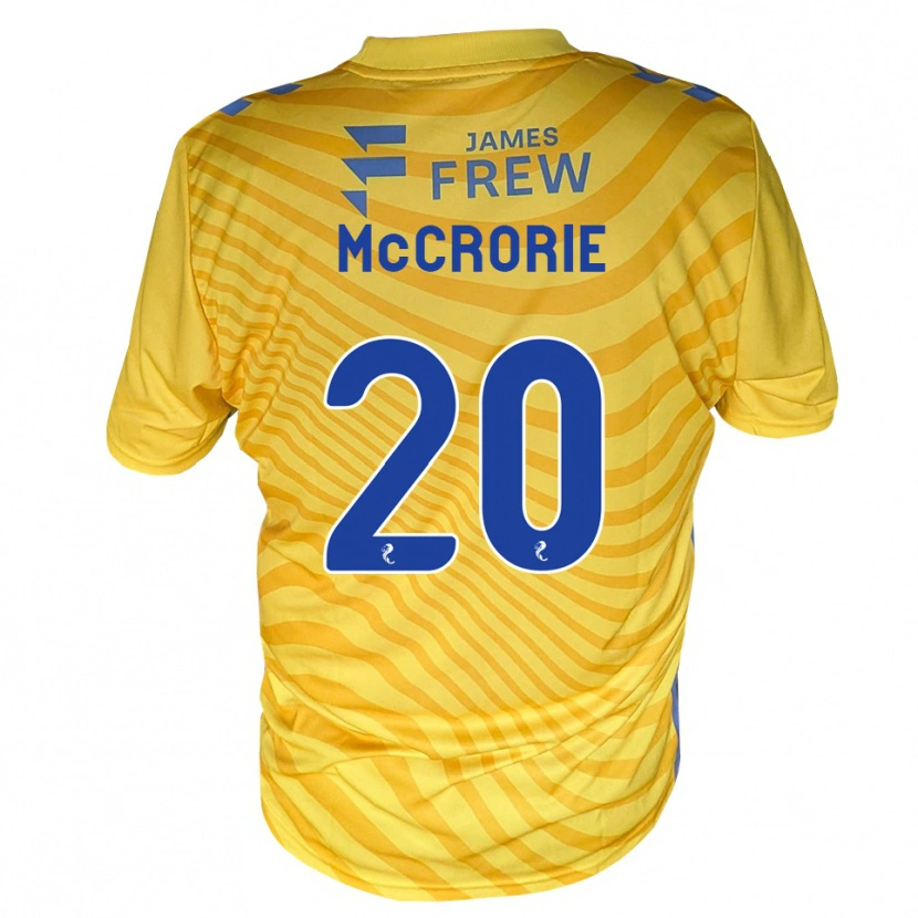 Danxen Mujer Camiseta Robby Mccrorie #20 Azul Real Amarillo 2ª Equipación 2026/27 La Camisa
