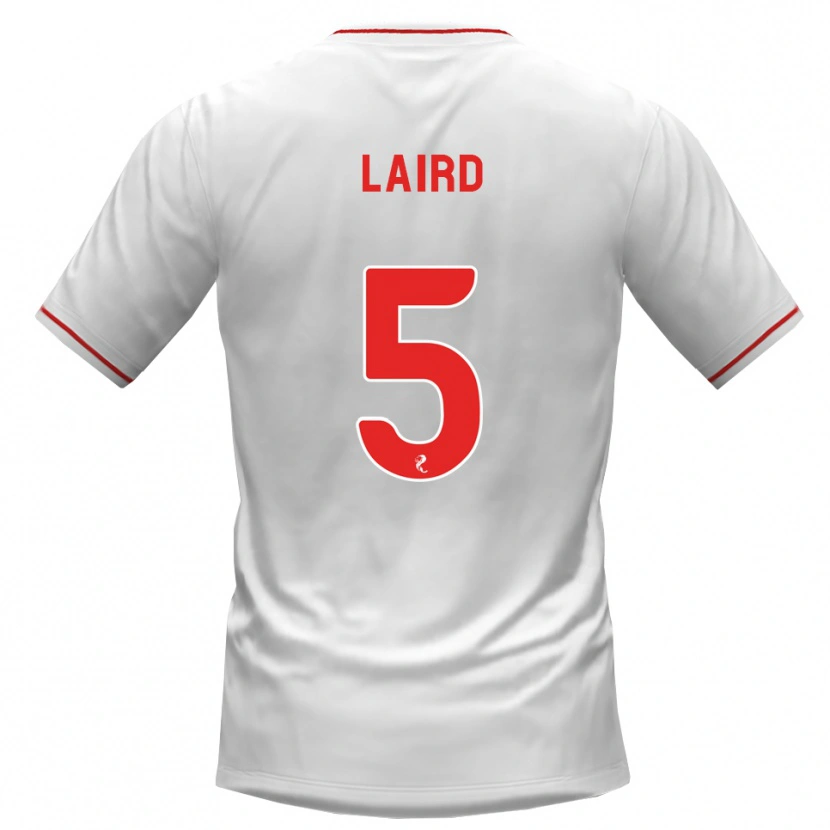 Danxen Mujer Camiseta Summer Laird #5 Blanco Rojo 2ª Equipación 2026/27 La Camisa