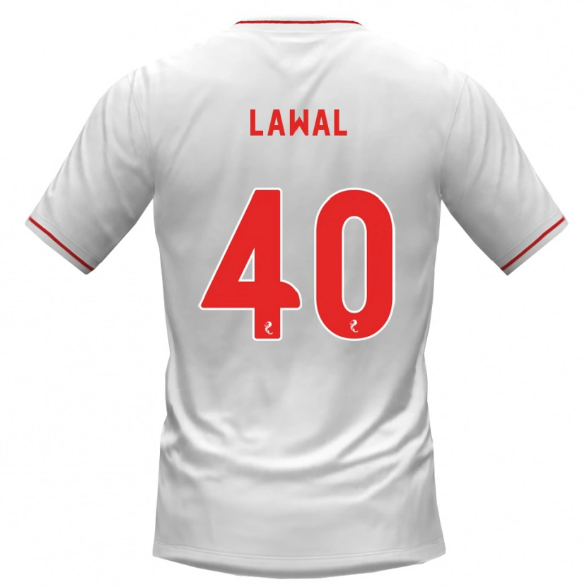 Danxen Mujer Camiseta Samson Lawal #40 Blanco Rojo 2ª Equipación 2026/27 La Camisa