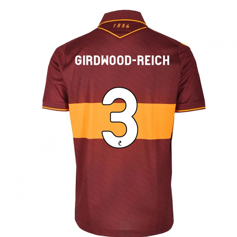 Danxen Mujer Camiseta Jake Girdwood-Reich #3 Naranja Granate 2ª Equipación 2026/27 La Camisa
