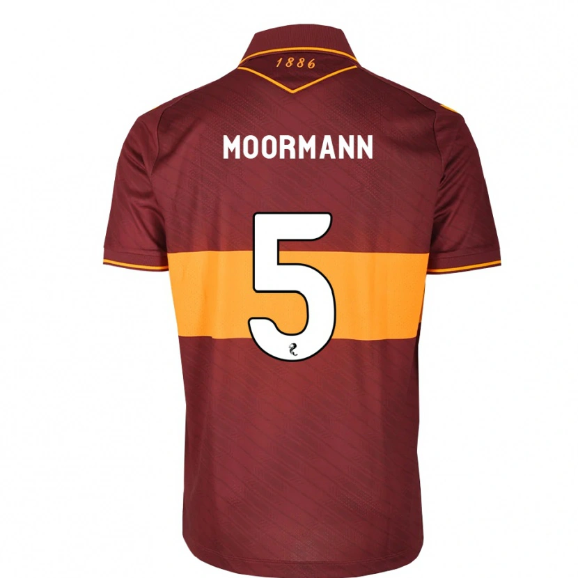 Danxen Mujer Camiseta Martin Moormann #5 Naranja Granate 2ª Equipación 2026/27 La Camisa