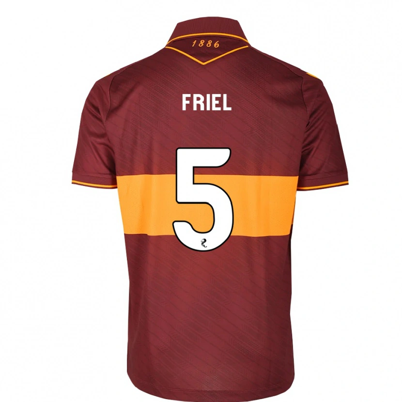 Danxen Mujer Camiseta Jon-Joe Friel #5 Naranja Granate 2ª Equipación 2026/27 La Camisa
