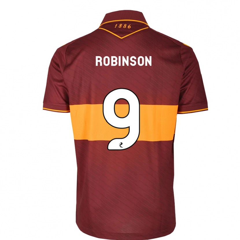 Danxen Mujer Camiseta Zach Robinson #9 Naranja Granate 2ª Equipación 2026/27 La Camisa