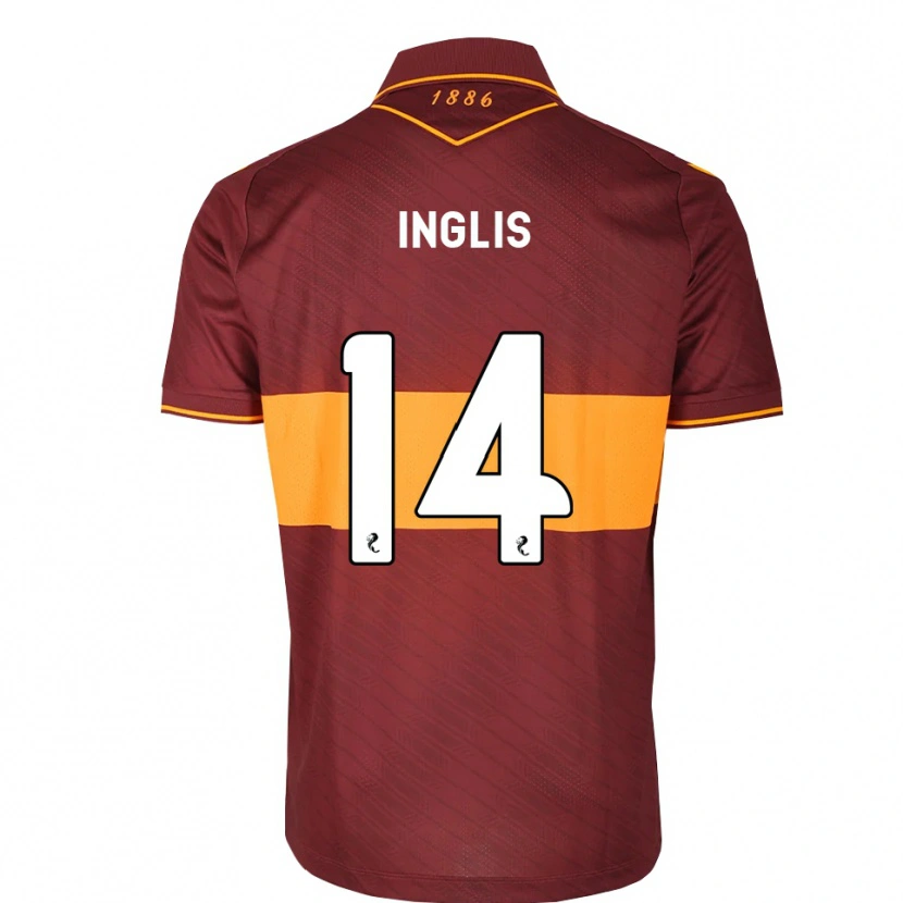 Danxen Mujer Camiseta Gill Inglis #14 Naranja Granate 2ª Equipación 2026/27 La Camisa