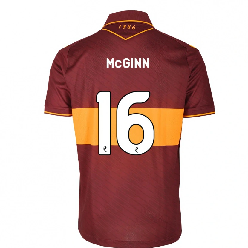 Danxen Mujer Camiseta Paul Mcginn #16 Naranja Granate 2ª Equipación 2026/27 La Camisa