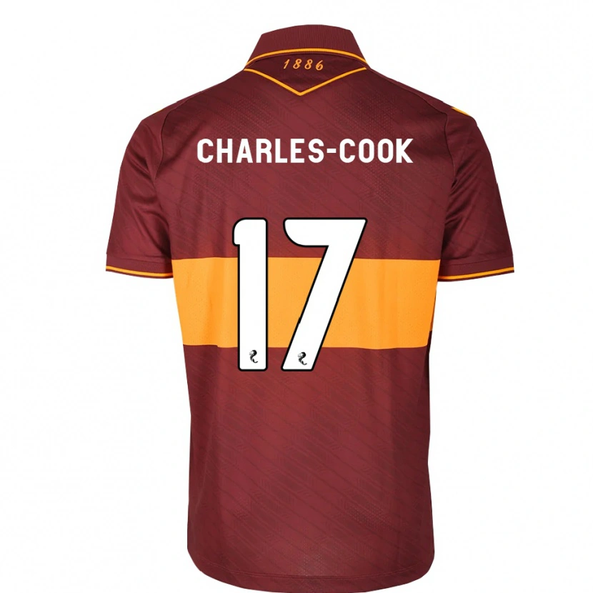 Danxen Mujer Camiseta Regan Charles-Cook #17 Naranja Granate 2ª Equipación 2026/27 La Camisa