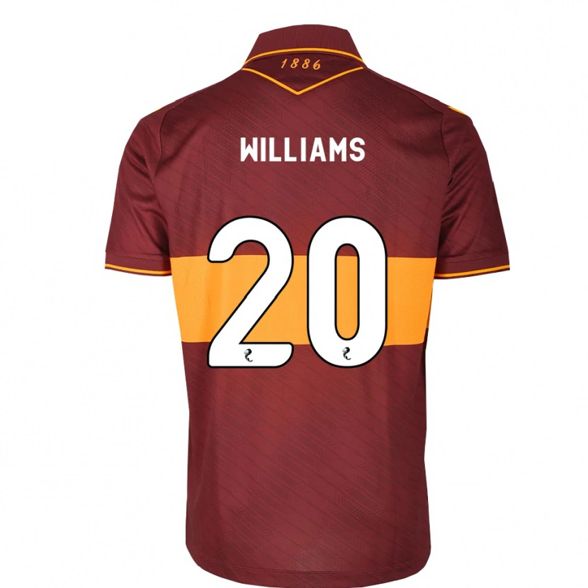 Danxen Mujer Camiseta Dylan Williams #20 Naranja Granate 2ª Equipación 2026/27 La Camisa