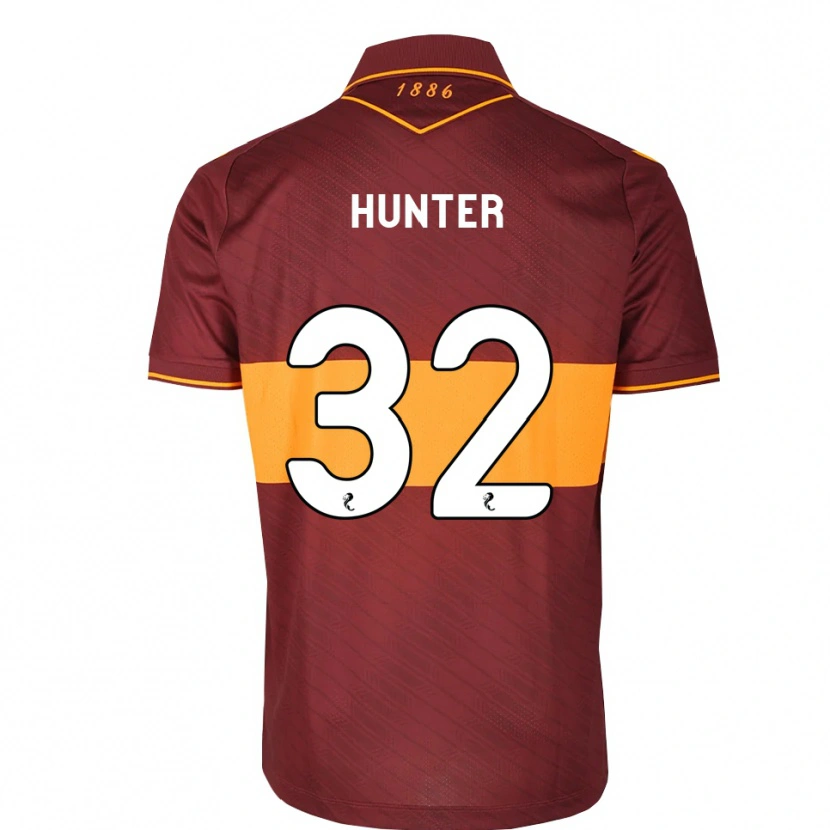 Danxen Mujer Camiseta Robbie Hunter #32 Naranja Granate 2ª Equipación 2026/27 La Camisa
