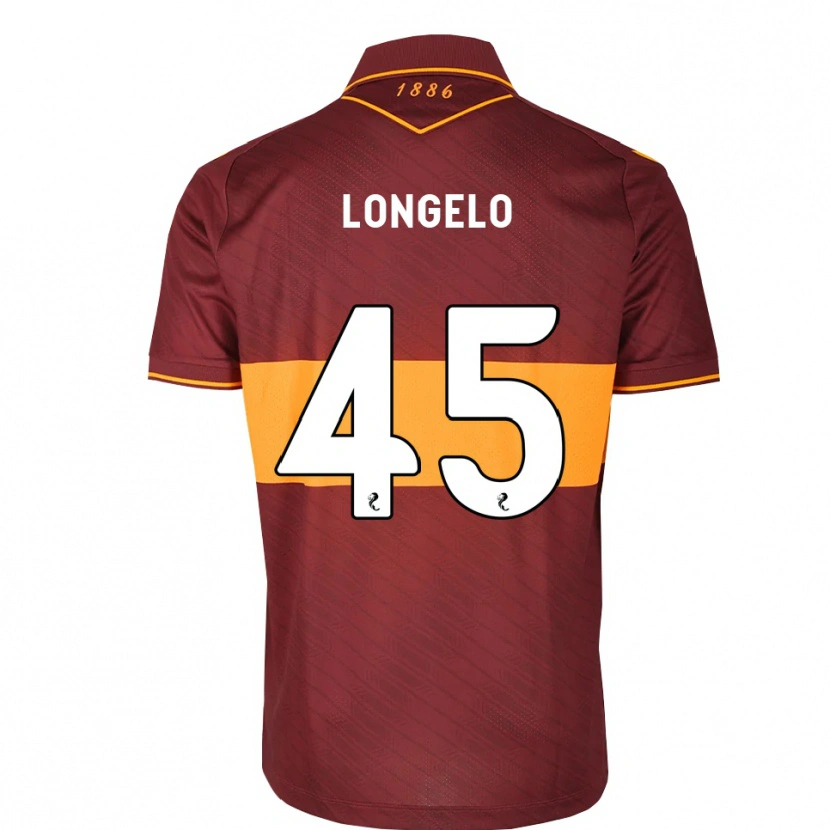 Danxen Mujer Camiseta Emmanuel Longelo #45 Naranja Granate 2ª Equipación 2026/27 La Camisa