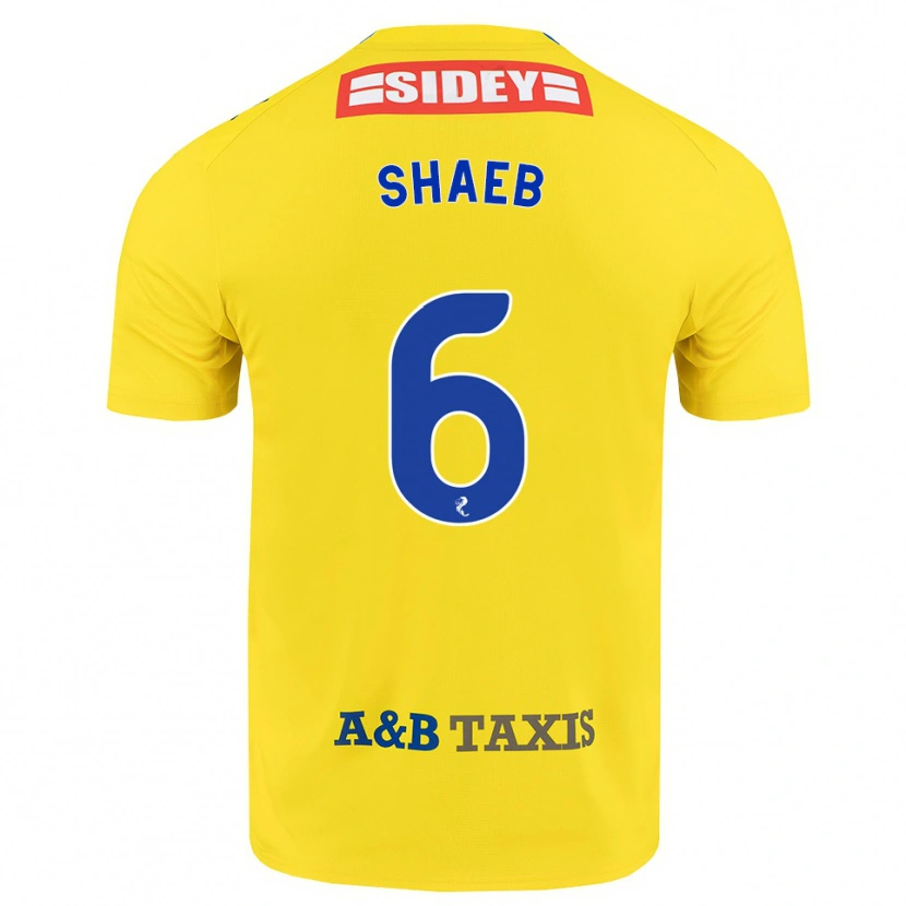 Danxen Mujer Camiseta Adam Shaeb #6 Amarillo Azul Negro 2ª Equipación 2026/27 La Camisa