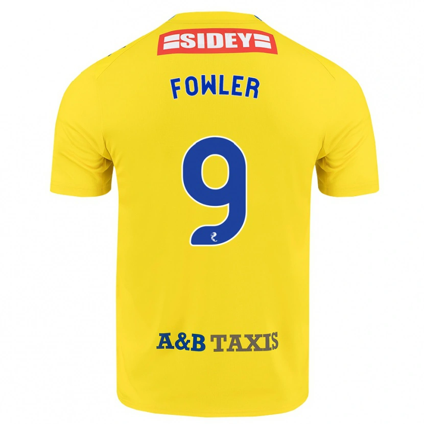 Danxen Mujer Camiseta Josh Fowler #9 Amarillo Azul Negro 2ª Equipación 2026/27 La Camisa