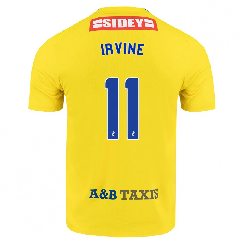 Danxen Mujer Camiseta Niamh Irvine #11 Amarillo Azul Negro 2ª Equipación 2026/27 La Camisa