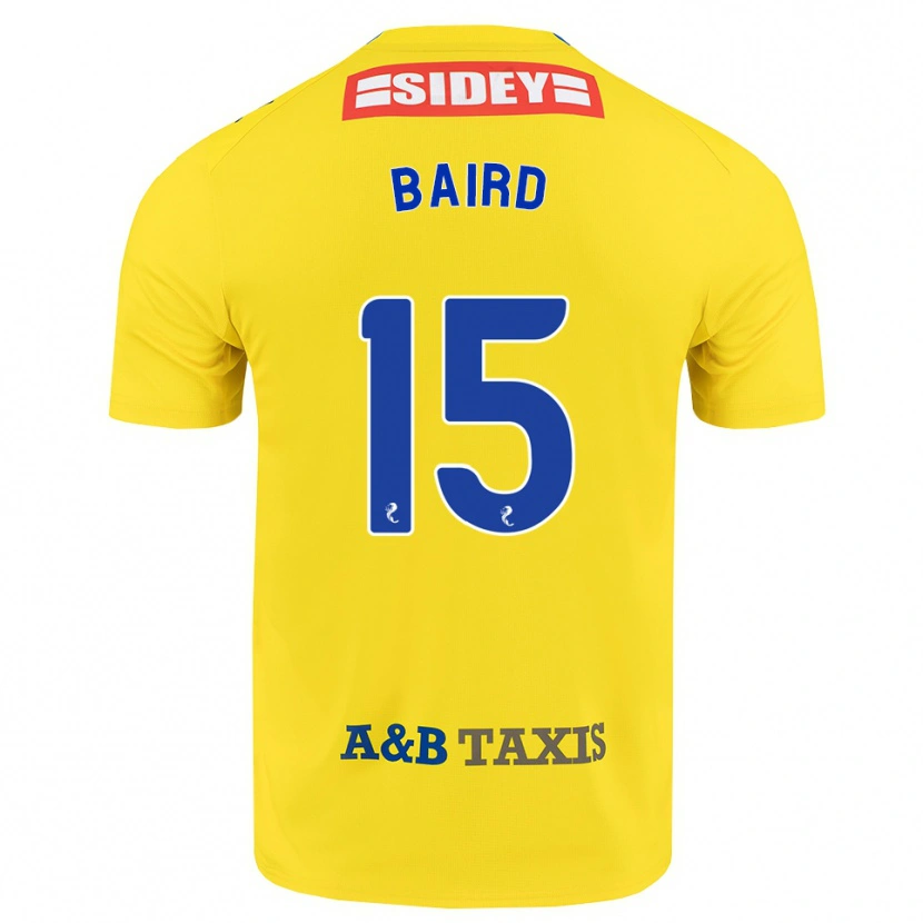 Danxen Mujer Camiseta Jack Baird #15 Amarillo Azul Negro 2ª Equipación 2026/27 La Camisa