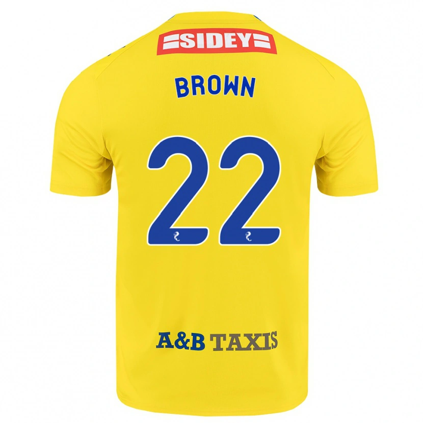 Danxen Mujer Camiseta Cameron Brown #22 Amarillo Azul Negro 2ª Equipación 2026/27 La Camisa