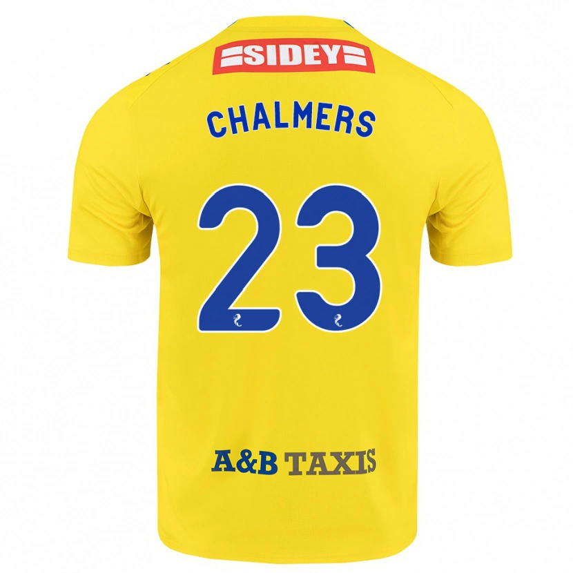 Danxen Mujer Camiseta Logan Chalmers #23 Amarillo Azul Negro 2ª Equipación 2026/27 La Camisa