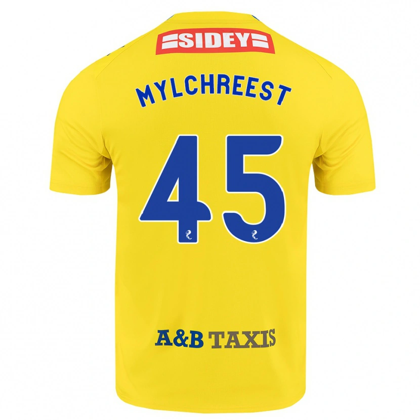 Danxen Mujer Camiseta Jackson Mylchreest #45 Amarillo Azul Negro 2ª Equipación 2026/27 La Camisa