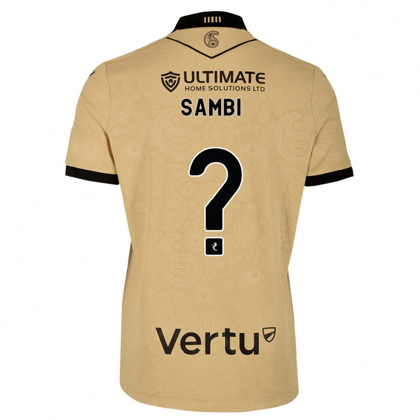 Danxen Mujer Camiseta Jaspreet Sambi #0 Madera De Burlón Negro 2ª Equipación 2026/27 La Camisa