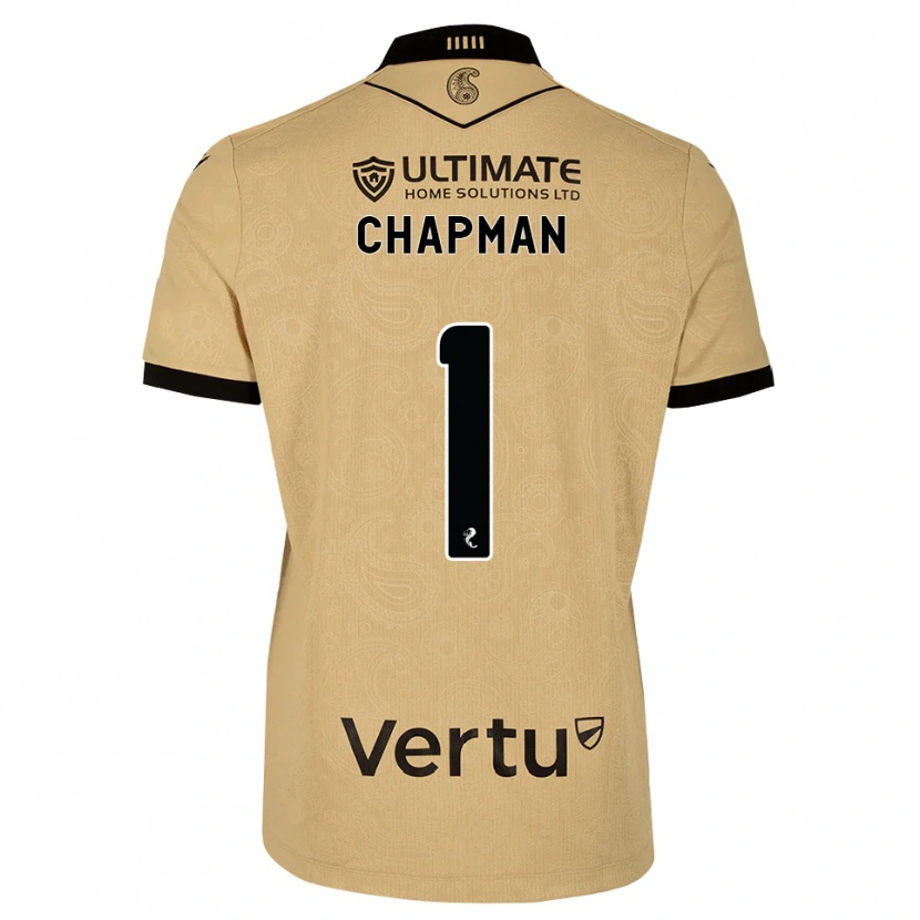 Danxen Mujer Camiseta Jacob Chapman #1 Madera De Burlón Negro 2ª Equipación 2026/27 La Camisa
