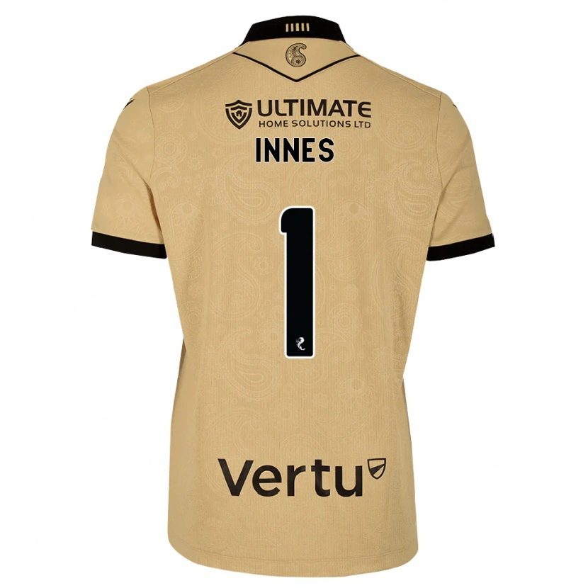 Danxen Mujer Camiseta Charlie Innes #1 Madera De Burlón Negro 2ª Equipación 2026/27 La Camisa