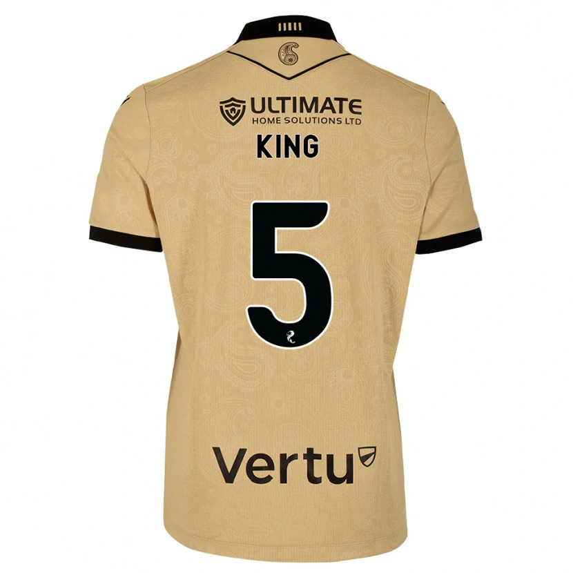 Danxen Mujer Camiseta Richard King #5 Madera De Burlón Negro 2ª Equipación 2026/27 La Camisa