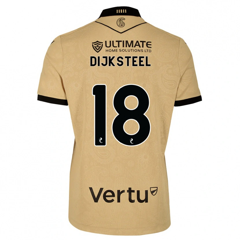 Danxen Mujer Camiseta Malik Dijksteel #18 Madera De Burlón Negro 2ª Equipación 2026/27 La Camisa