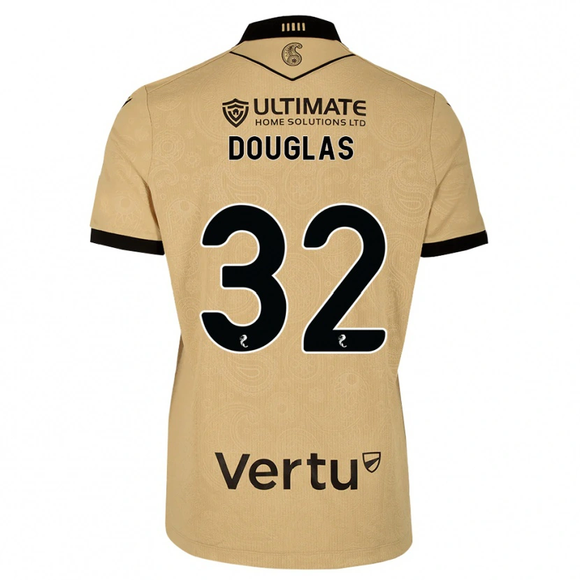 Danxen Mujer Camiseta Luke Douglas #32 Madera De Burlón Negro 2ª Equipación 2026/27 La Camisa