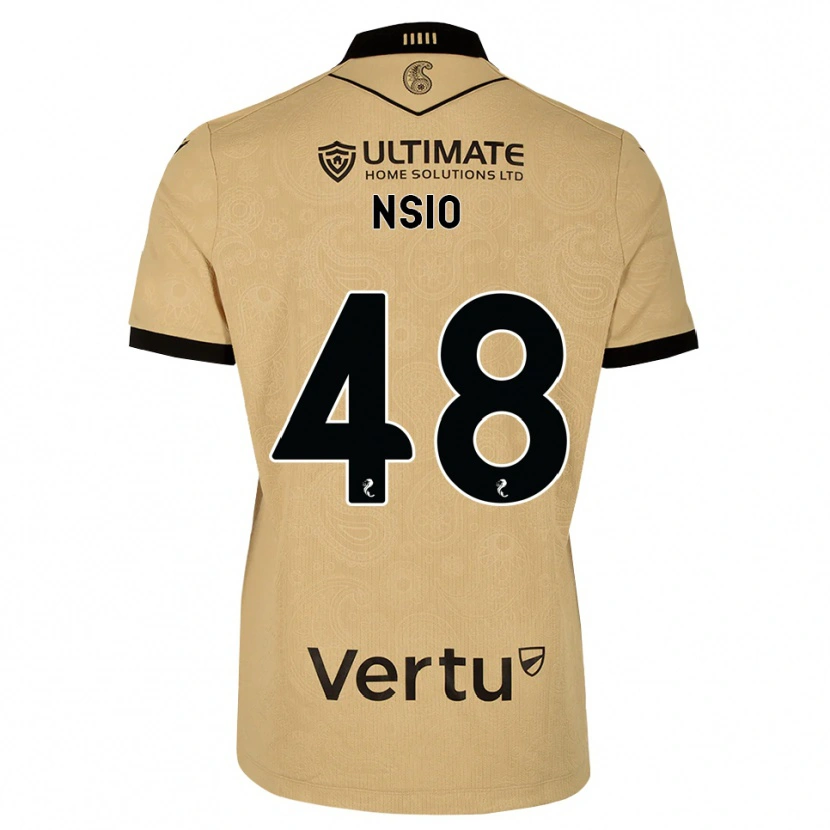 Danxen Mujer Camiseta Paul Nsio #48 Madera De Burlón Negro 2ª Equipación 2026/27 La Camisa