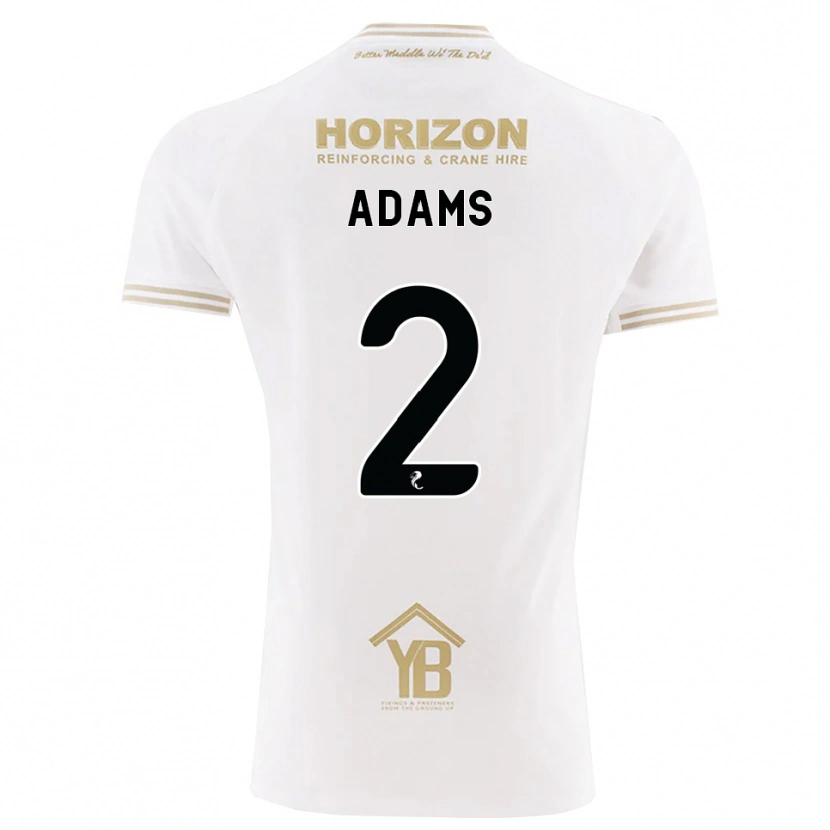 Danxen Mujer Camiseta Keelan Adams #2 Trigo Blanco 2ª Equipación 2026/27 La Camisa