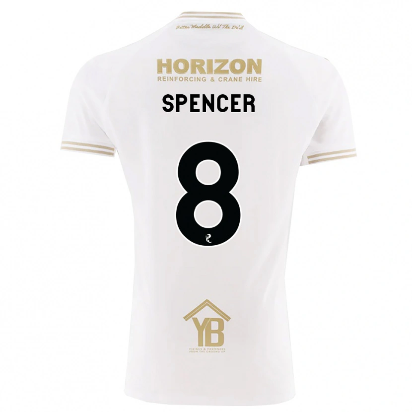 Danxen Mujer Camiseta Brad Spencer #8 Trigo Blanco 2ª Equipación 2026/27 La Camisa