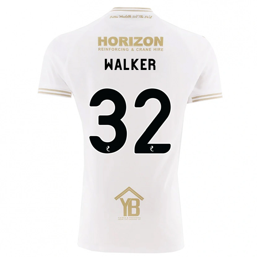 Danxen Mujer Camiseta Rhys Walker #32 Trigo Blanco 2ª Equipación 2026/27 La Camisa