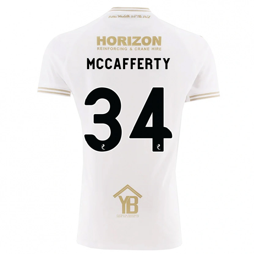 Danxen Mujer Camiseta Flynn Mccafferty #34 Trigo Blanco 2ª Equipación 2026/27 La Camisa