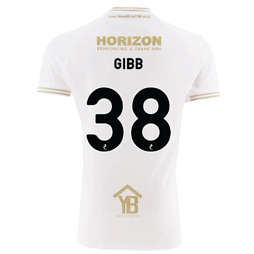 Danxen Mujer Camiseta Thomas Gibb #38 Trigo Blanco 2ª Equipación 2026/27 La Camisa