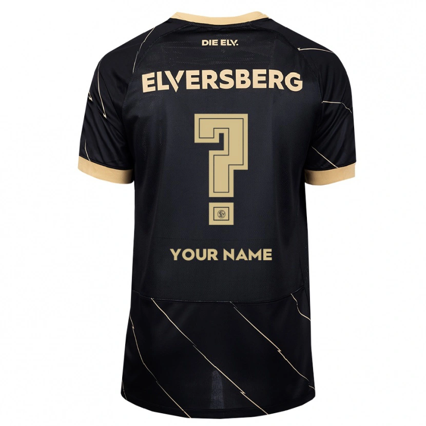 Danxen Mujer Camiseta Su Nombre #0 Negro Marrón 2ª Equipación 2026/27 La Camisa