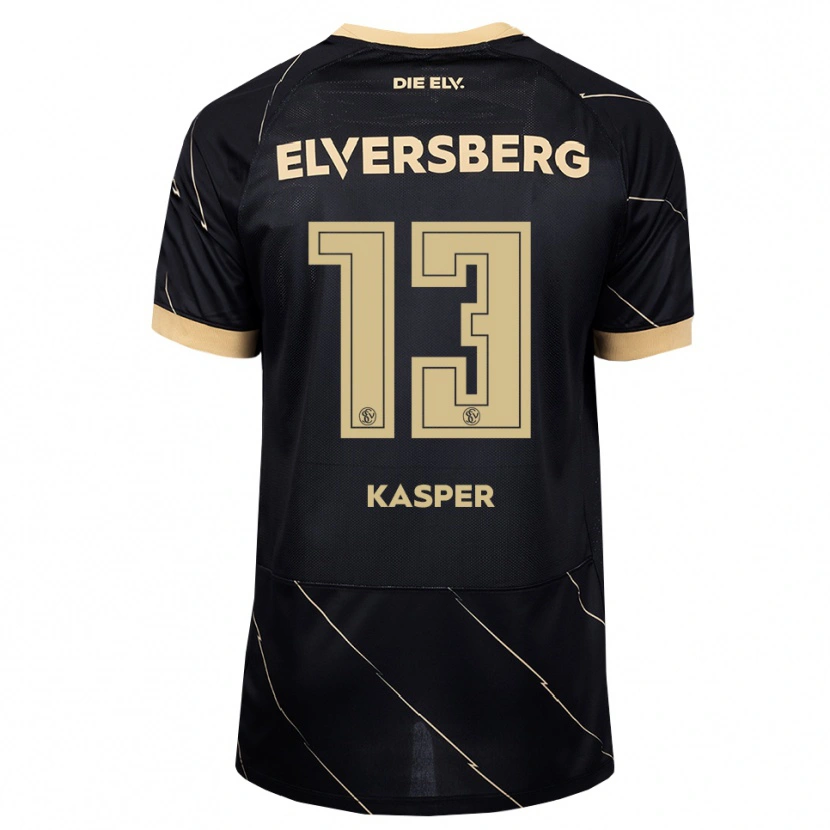 Danxen Mujer Camiseta Yannik Kasper #13 Negro Marrón 2ª Equipación 2026/27 La Camisa
