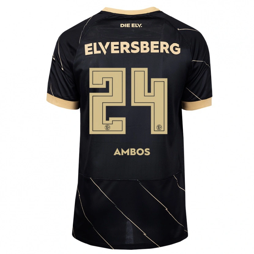 Danxen Mujer Camiseta Marlon Ambos #24 Negro Marrón 2ª Equipación 2026/27 La Camisa