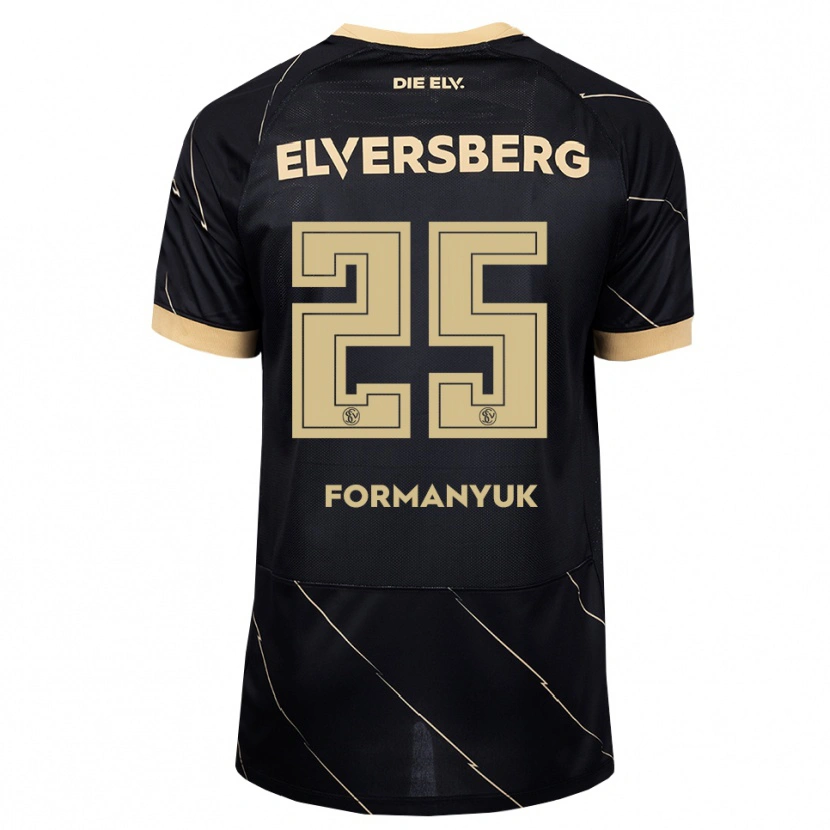 Danxen Mujer Camiseta Oleksandr Formanyuk #25 Negro Marrón 2ª Equipación 2026/27 La Camisa
