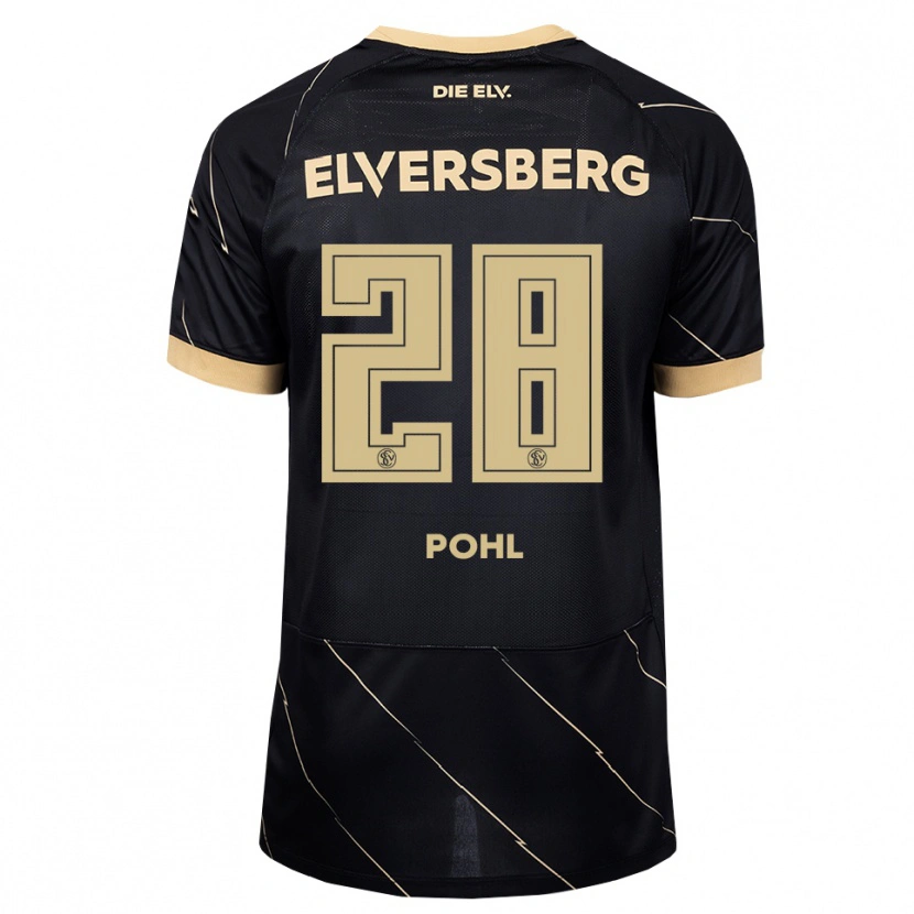 Danxen Mujer Camiseta Jonas Pohl #28 Negro Marrón 2ª Equipación 2026/27 La Camisa