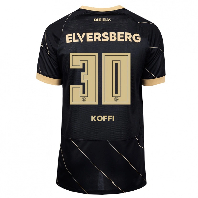 Danxen Mujer Camiseta Kevin Koffi #30 Negro Marrón 2ª Equipación 2026/27 La Camisa