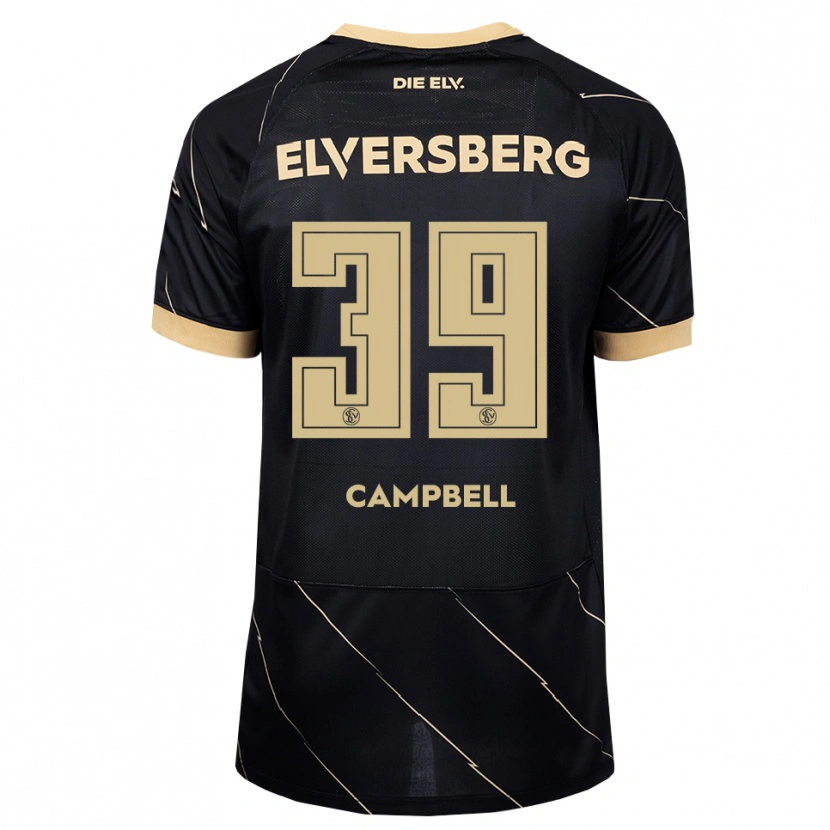 Danxen Mujer Camiseta Cole Campbell #39 Negro Marrón 2ª Equipación 2026/27 La Camisa