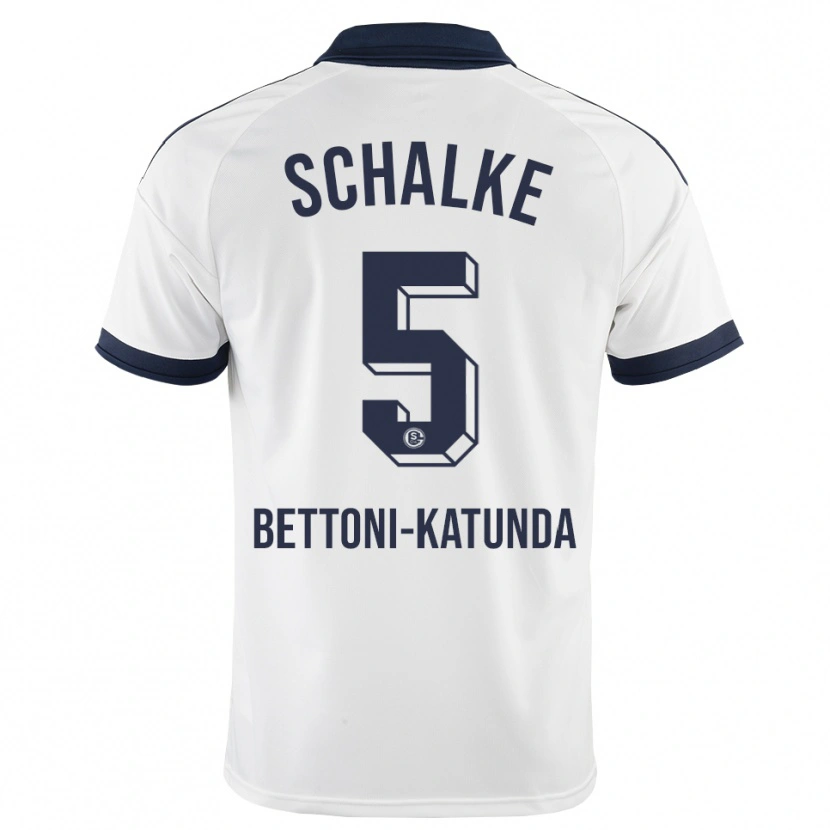 Danxen Mujer Camiseta Claudio Bettoni-Katunda #5 Negro Blanco 2ª Equipación 2026/27 La Camisa