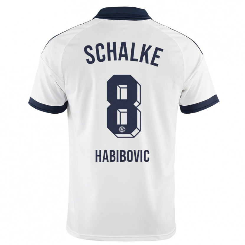 Danxen Mujer Camiseta Edina Habibovic #8 Negro Blanco 2ª Equipación 2026/27 La Camisa