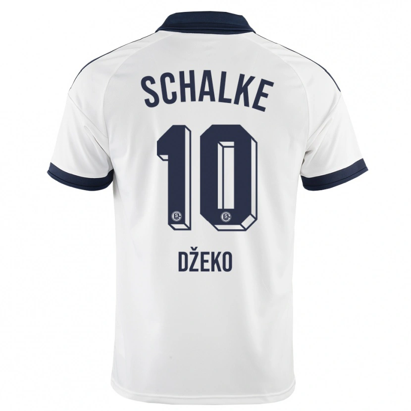 Danxen Mujer Camiseta Edin Dzeko #10 Negro Blanco 2ª Equipación 2026/27 La Camisa