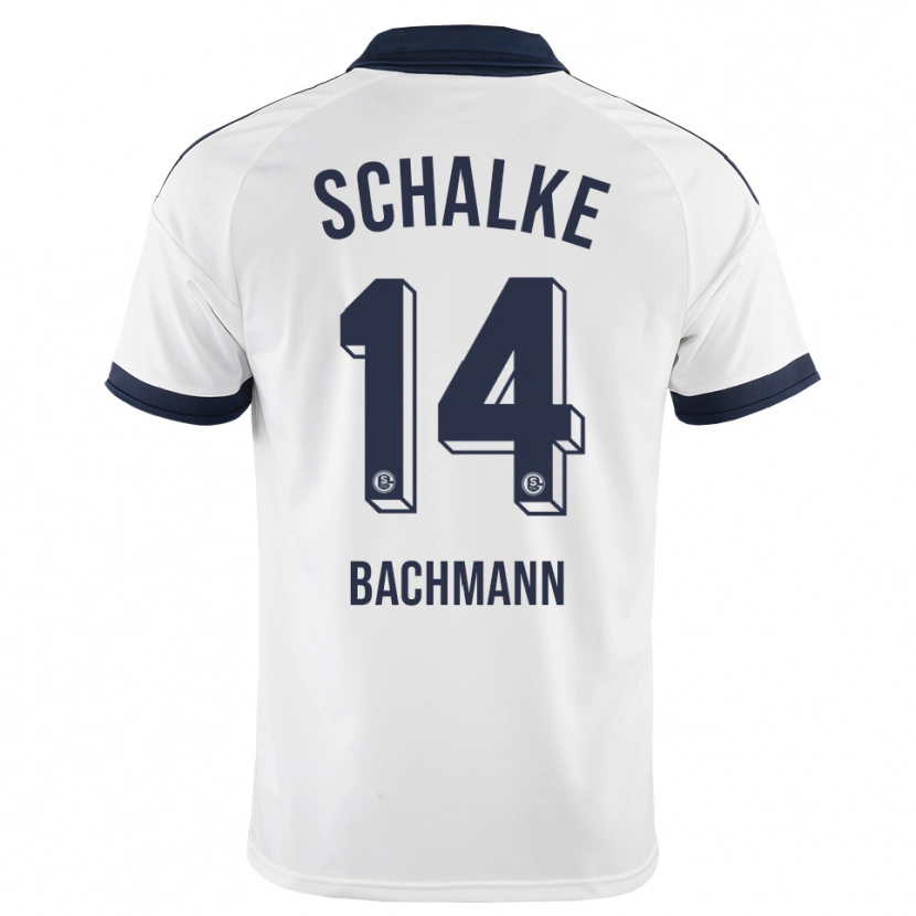 Danxen Mujer Camiseta Janik Bachmann #14 Negro Blanco 2ª Equipación 2026/27 La Camisa