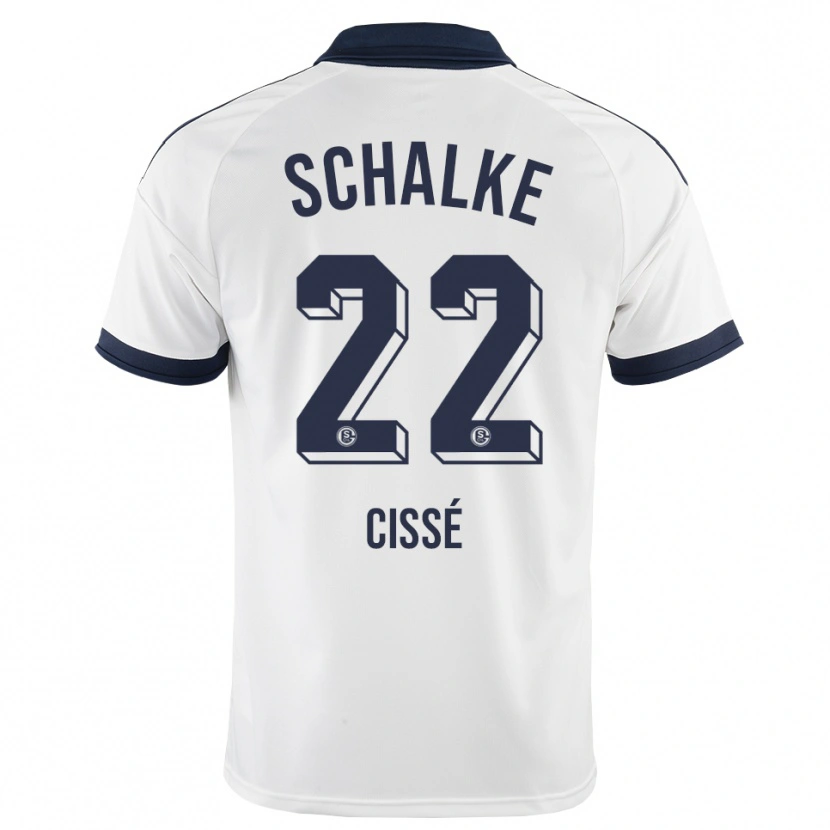 Danxen Mujer Camiseta Ibrahima Cissé #22 Negro Blanco 2ª Equipación 2026/27 La Camisa