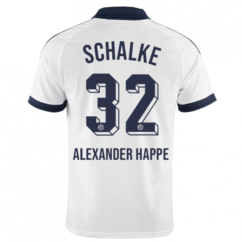 Danxen Mujer Camiseta Luca Alexander Happe #32 Negro Blanco 2ª Equipación 2026/27 La Camisa