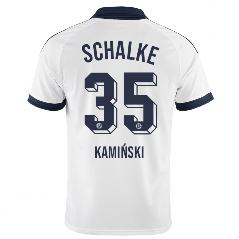 Danxen Mujer Camiseta Marcin Kaminski #35 Negro Blanco 2ª Equipación 2026/27 La Camisa