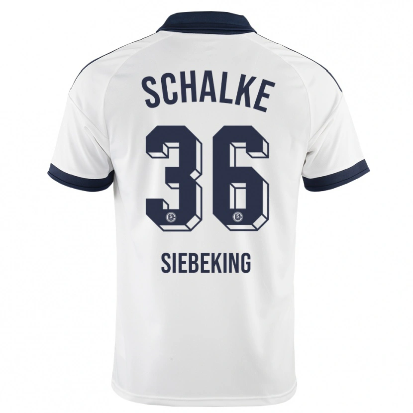 Danxen Mujer Camiseta Johannes Siebeking #36 Negro Blanco 2ª Equipación 2026/27 La Camisa
